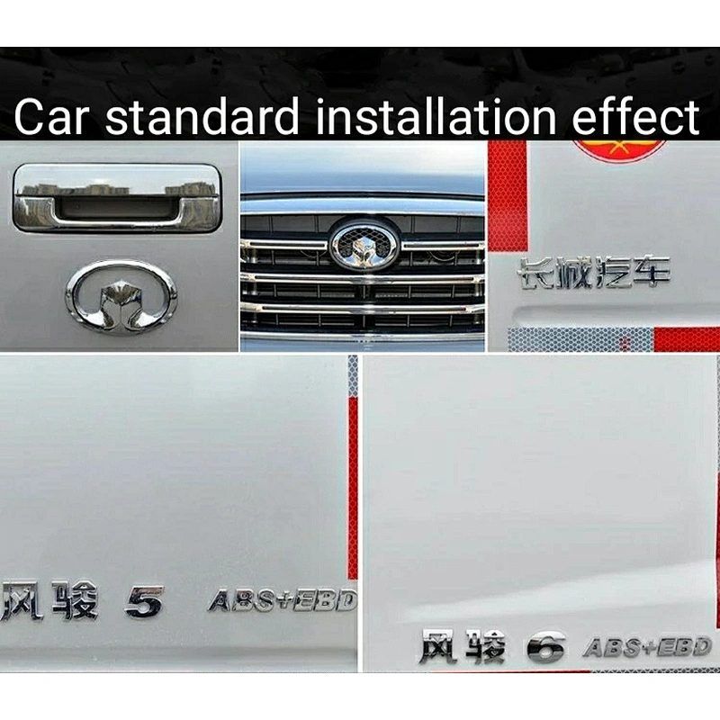 wholesale custom decorative 3d waterproof  chrome plastic letter/alphabet car abs emblem logo label sticker