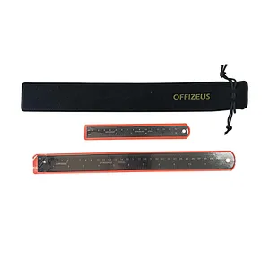 12inch /6inch 30cm/15cm Straight laser etched black Stainless steel/aluminum metal ruler