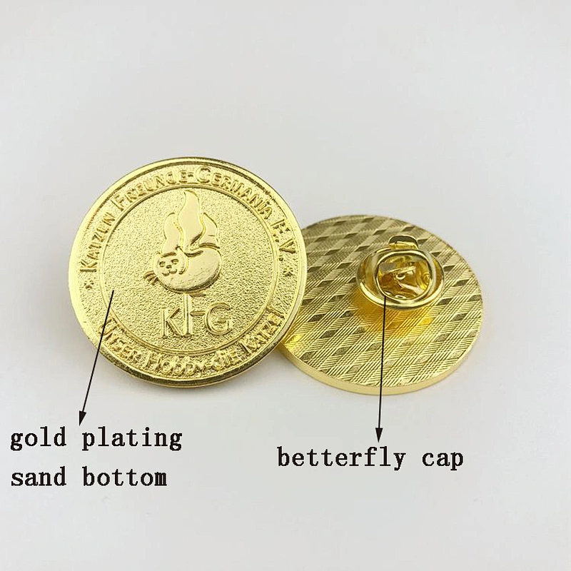 custom metal gold 3d round shape enamel metal lapel pin