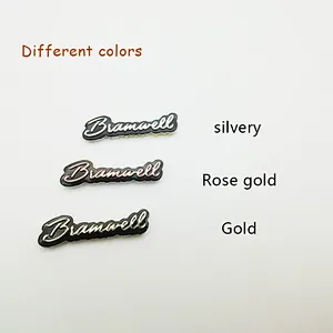 Clear logo  3d letter  sticker machine metal plate raw material label for sunglasses
