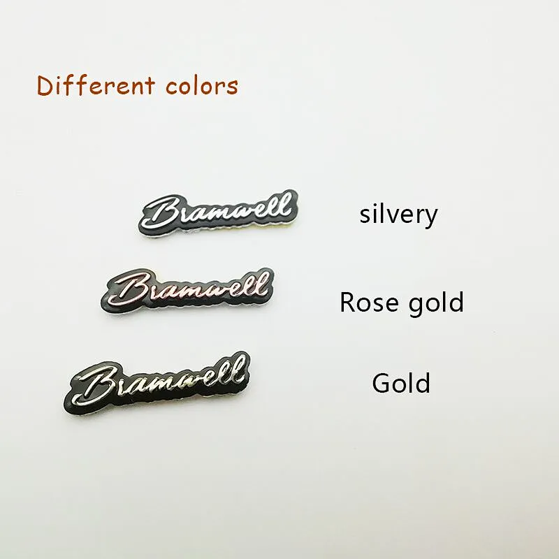 Clear logo  3d letter  sticker machine metal plate raw material label for sunglasses