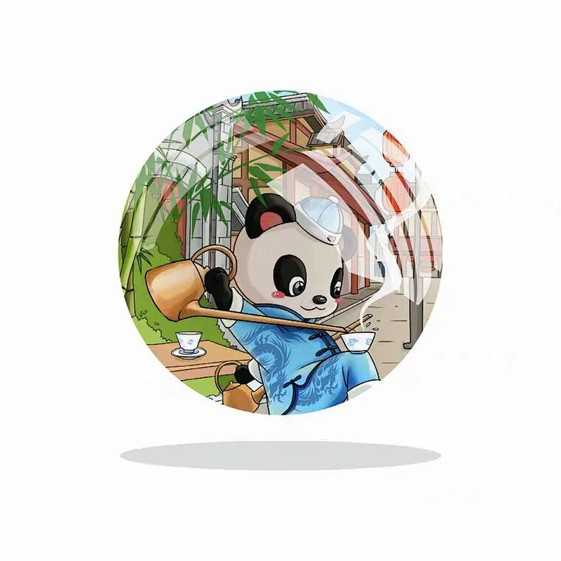 Customized 3D transparent epoxy refrigerator magnetic sticker label for magnetic sticker