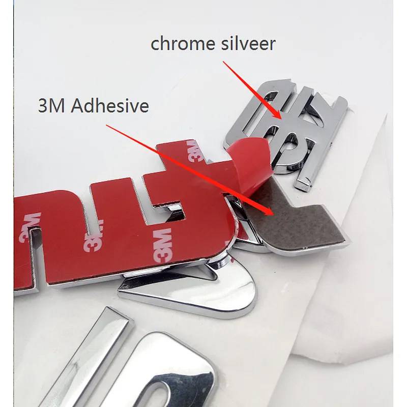 custom 3d chrome logo sticker  Self-adhesive Chrome Letters for cars custom car badges chrome/Emblems