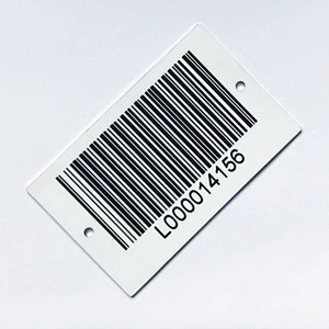 custom 3d printing sticker qr/bar/upc codes logo metal label