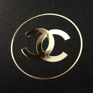 2019 custom adhesive letters mini metal stamping electroforming label logo nickel sticker