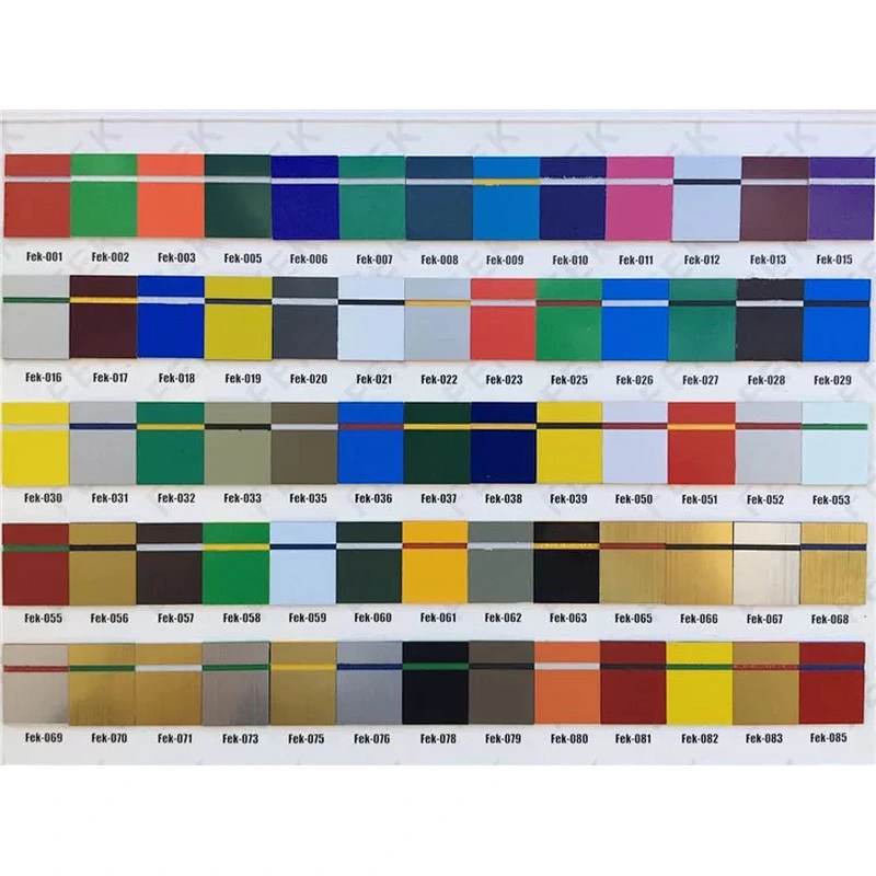 Factory anti UV no fading Laser engraving plastic / ABS double color sheet for name plate