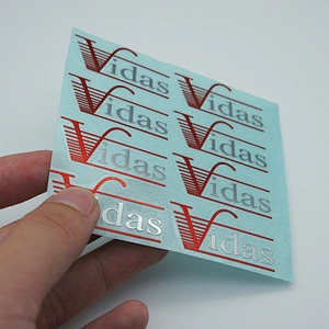Small Custom Decals Made Stickers Logo 3D Metal Nickel Appliance Home Private Label Nameplate