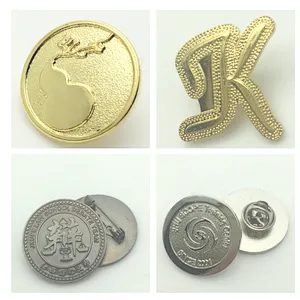 custom metal gold 3d round shape enamel metal lapel pin
