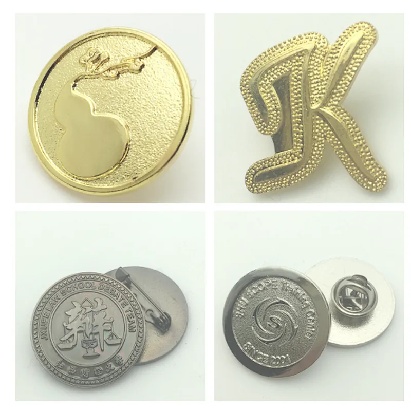 custom metal gold 3d round shape enamel metal lapel pin