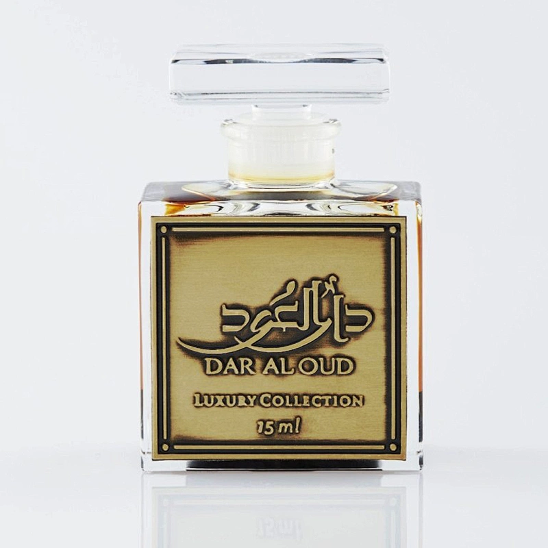 Hot selling custom design metallic gold perfume bottles label stickers