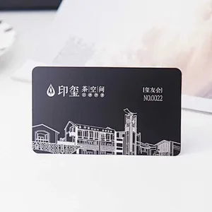 Custom metal fashion label card creative business card magnetic stripe card made for members