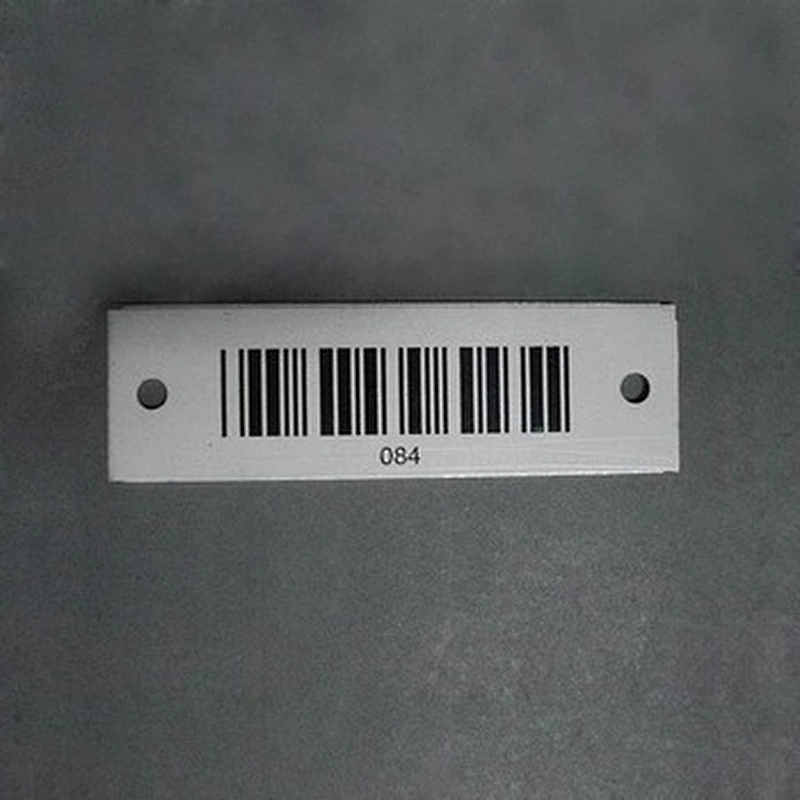 prototype tagging printed metal aluminium asset tag metal aluminium barcode labels for custom label