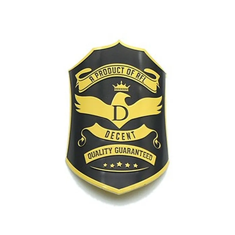 Custom metal aluminum die-cast aluminum sticker bike logo with name for custom label