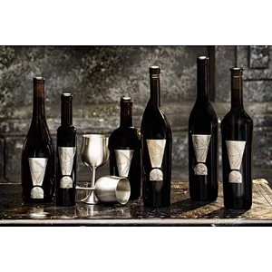 high quality custom design metal nameplate for wine bottle