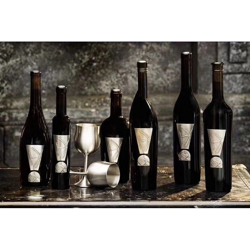 high quality custom design metal nameplate for wine bottle