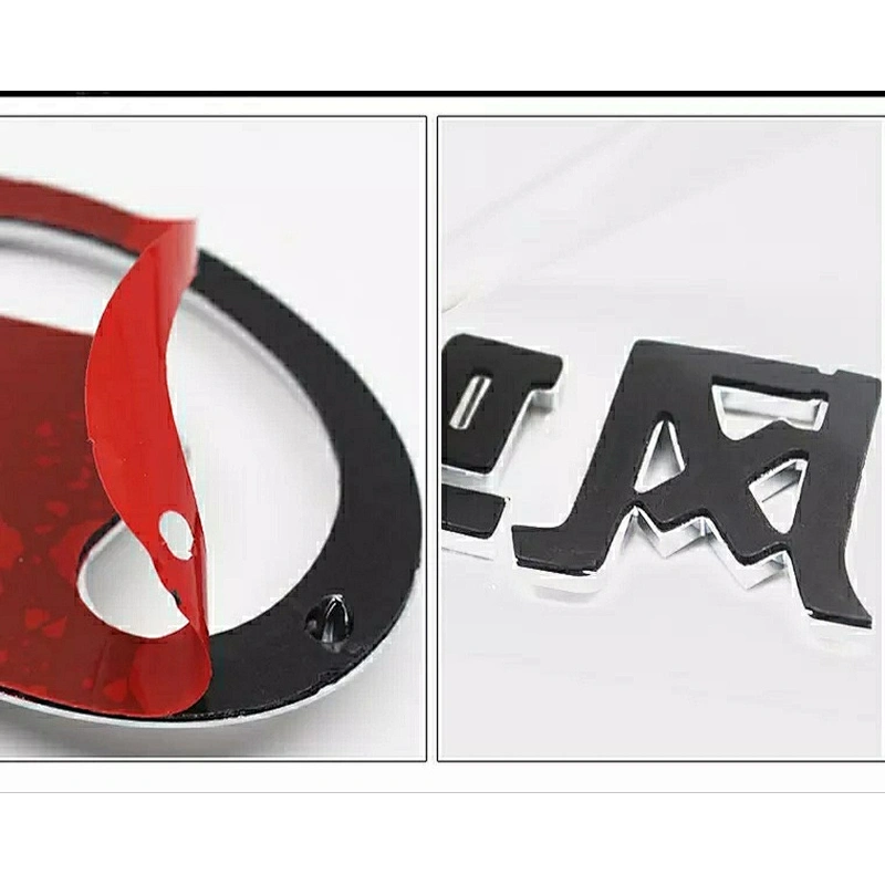 Custom hot selling chrome badge professional car decoration sticker plastic logo nameplate/label