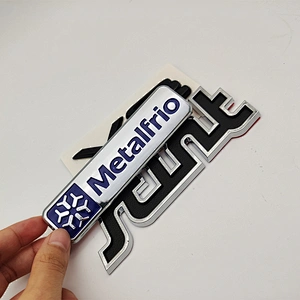 Custom hot selling chrome badge professional car decoration sticker plastic logo nameplate/label