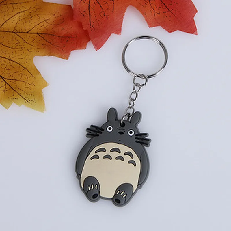 Customized low price gift promotion cartoon rubber stamp custom rubber logo key ring