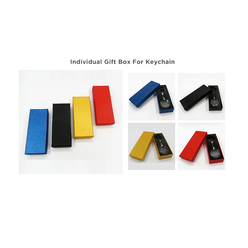 Wholesale custom souvenirs 3d oval laser engraved/engraving glass rhinestone car logo led crystal keychain with box