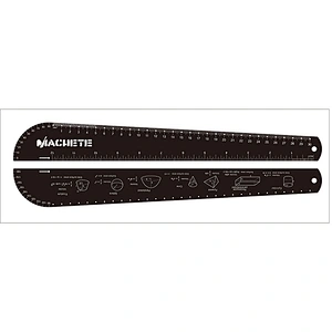 12inch /6inch 30cm/15cm Straight laser etched black Stainless steel/aluminum metal ruler