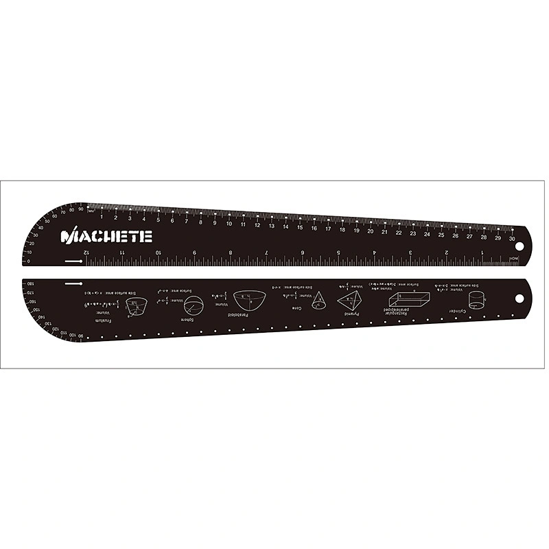 12inch /6inch 30cm/15cm Straight laser etched black Stainless steel/aluminum metal ruler