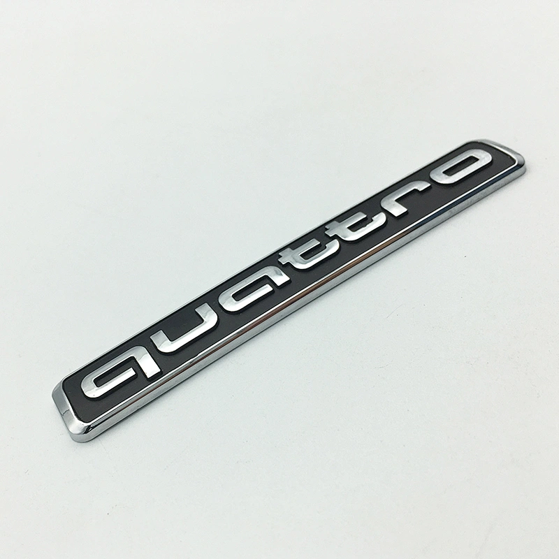 Custom Car Chrome Plastic letter 3D Number Emblem Sticker