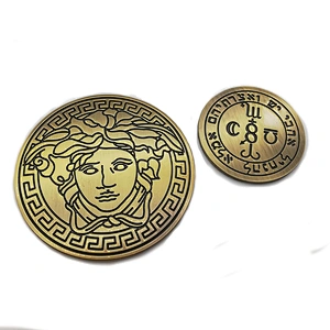 custom embossed  metal  logo sign printed making machine challenge souvenir coins