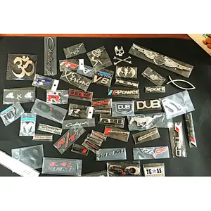 Custom hot selling chrome badge professional car decoration sticker plastic logo nameplate/label