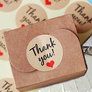 Custom paper printing label thank you 3d adhesive logo stickers