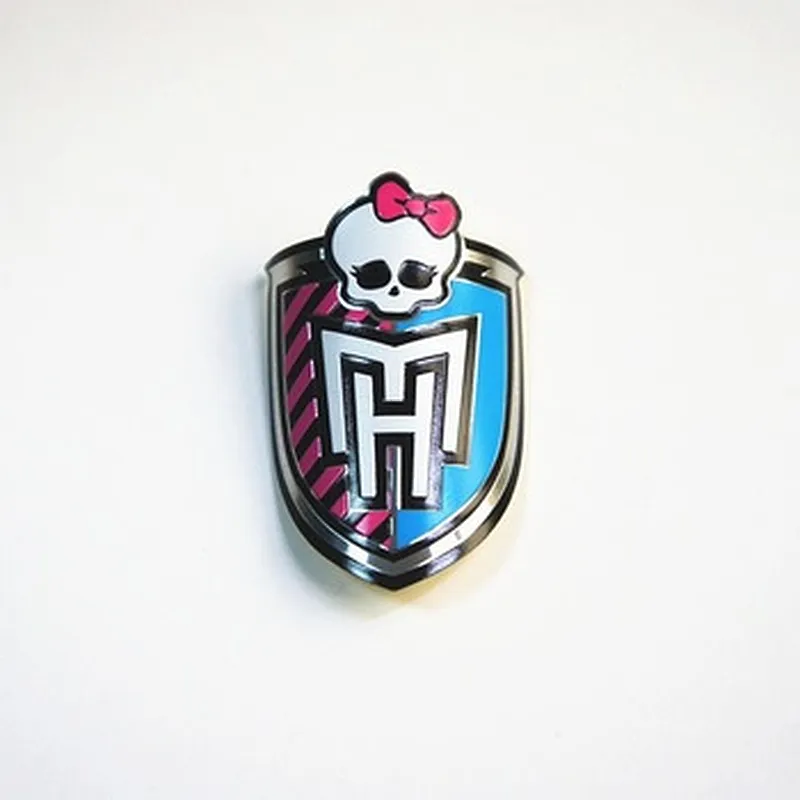 Custom metal aluminum die-cast aluminum sticker bike logo with name for custom label