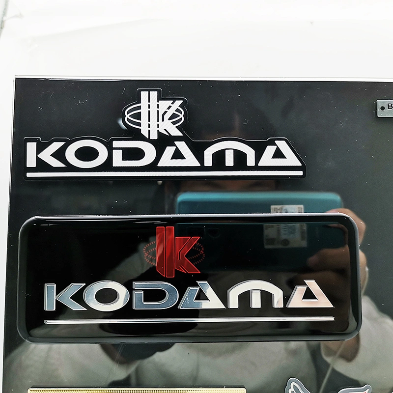 Customized self-adhesive metal Logo 3m metal aluminum plate refrigerator labels sticker