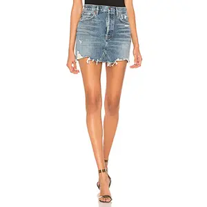 new style sexy girl mini jean skirts