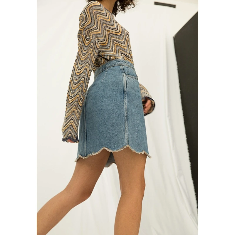wholesale factory dress cotton fabric jeans short skirt