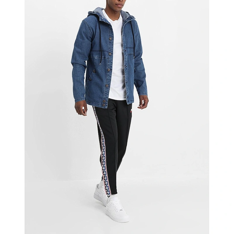 OEM custom men denim velvet corduroy windbreak jacket