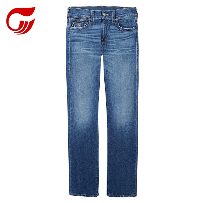 2019 fashionable straight whisker jeans pants