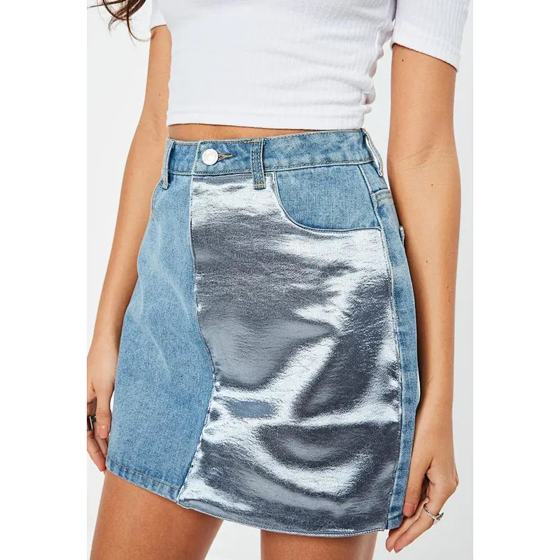 fashion super mini tight jean skirt