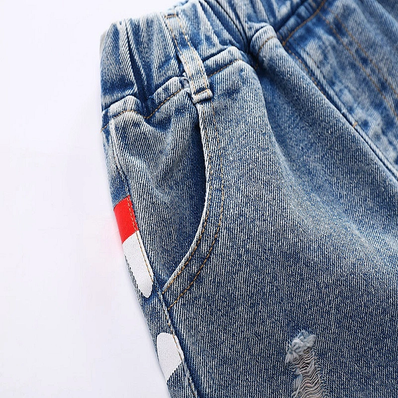 boy new model short jean wash pants