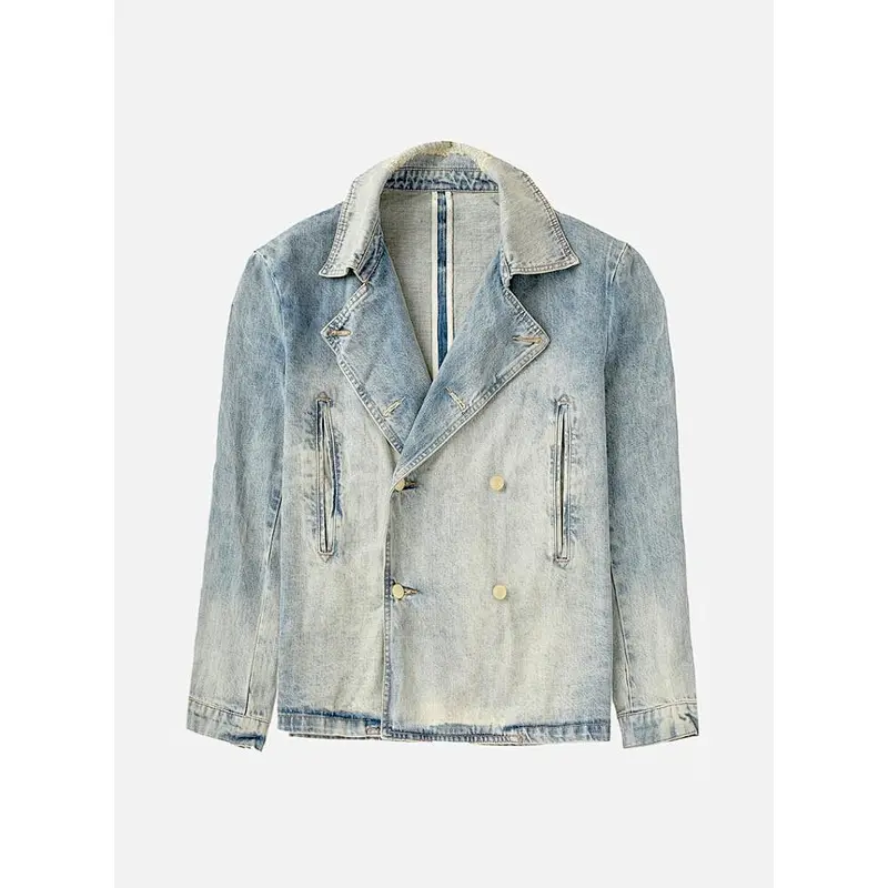 custom bomber riding jackets light blue men thin winter coat