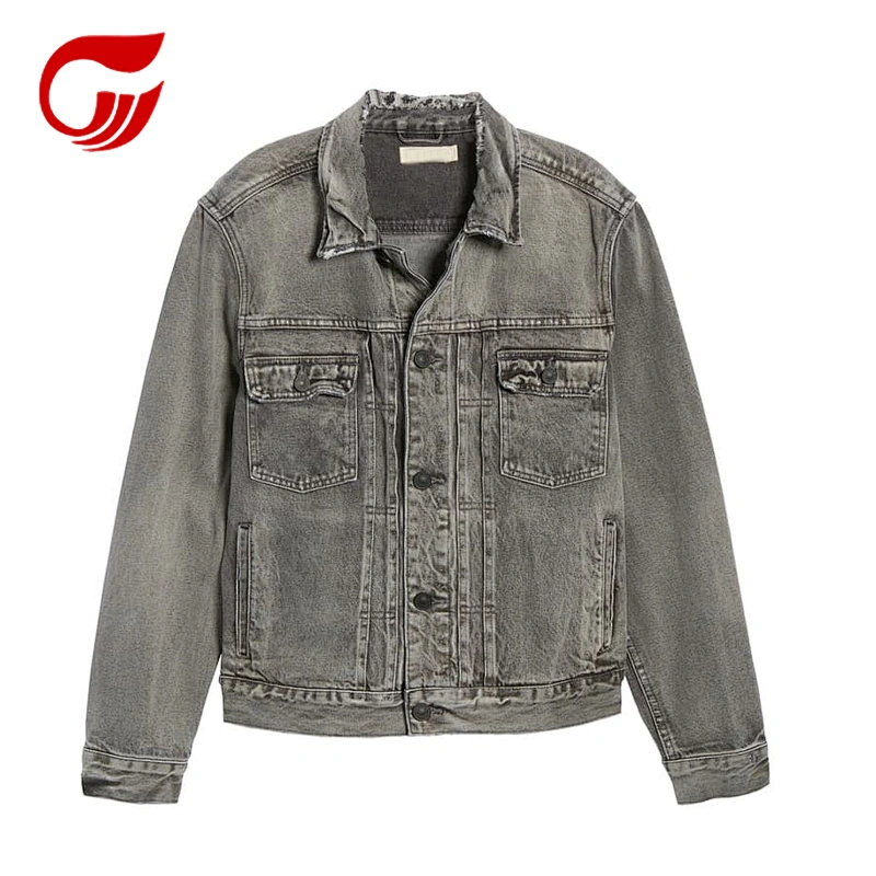 Hot-sale retro fashion new designed dark gray mens jacket