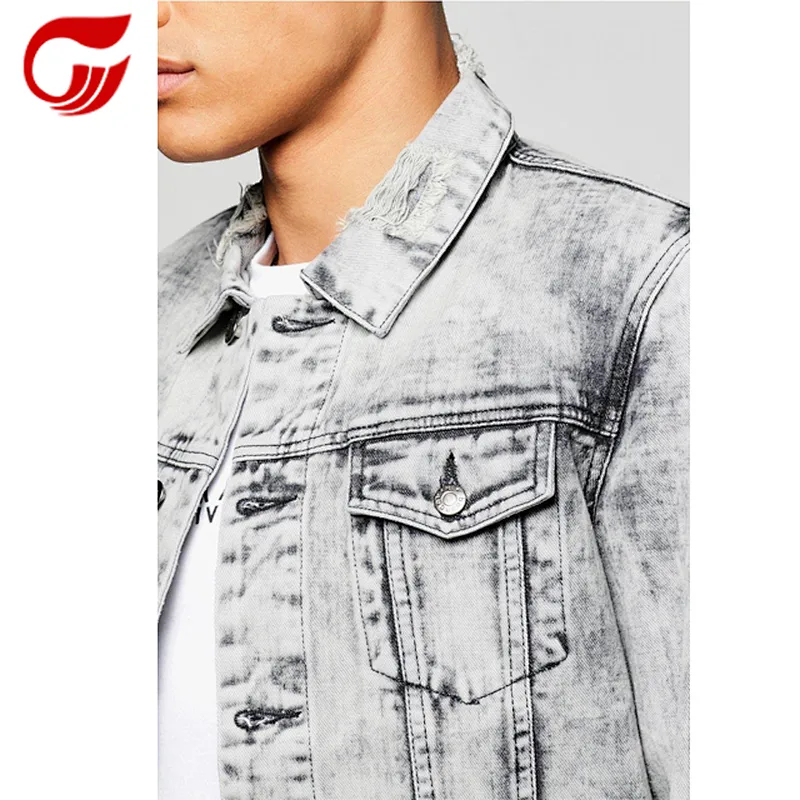 Manufacturer of new designed jeans jackets for men biker denim jacket