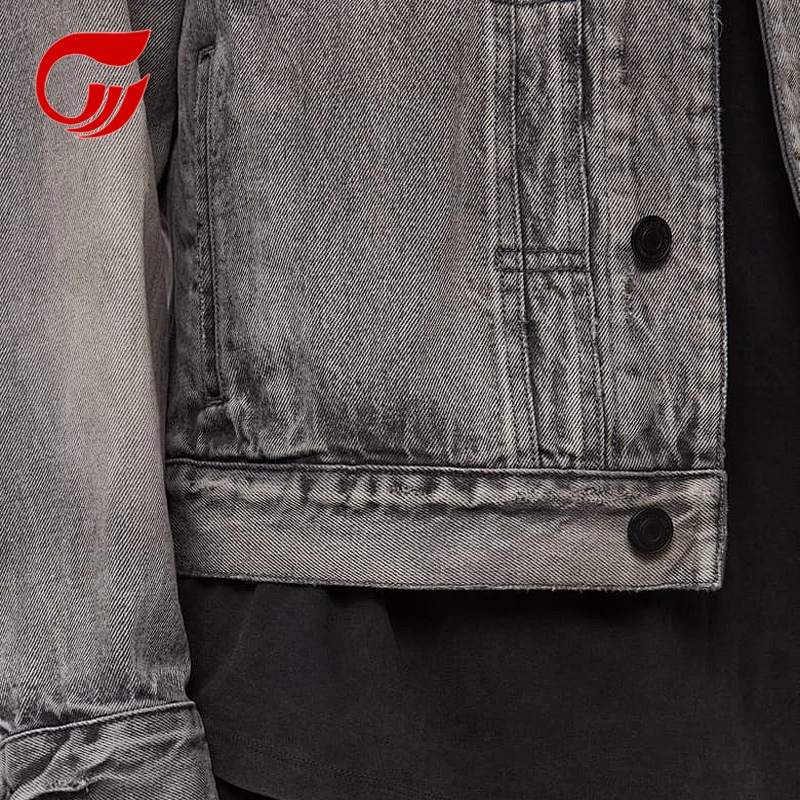 Hot-sale retro fashion new designed dark gray mens jacket