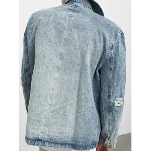 custom bomber riding jackets light blue men thin winter coat