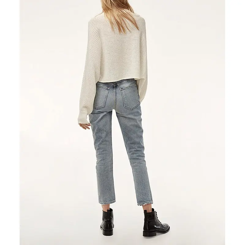 wholesale vintage urban denim straight leg women jeans pent