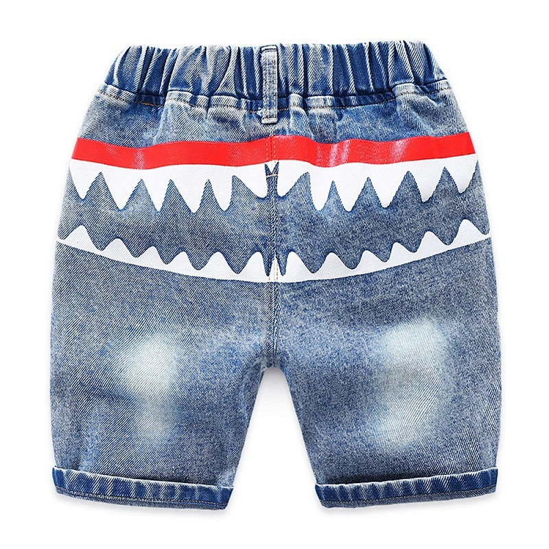 boy new model short jean wash pants