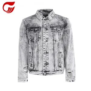 Manufacturer of new designed jeans jackets for men biker denim jacket
