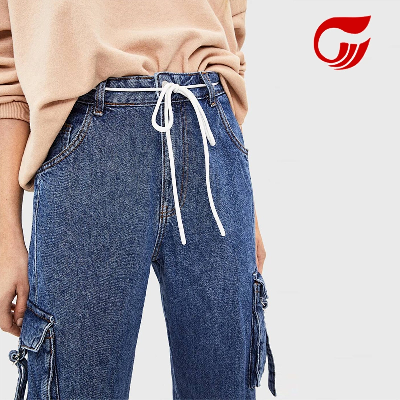 Cargo jogger jeans for women