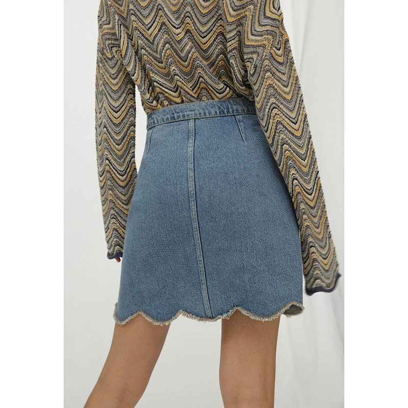 wholesale factory dress cotton fabric jeans short skirt