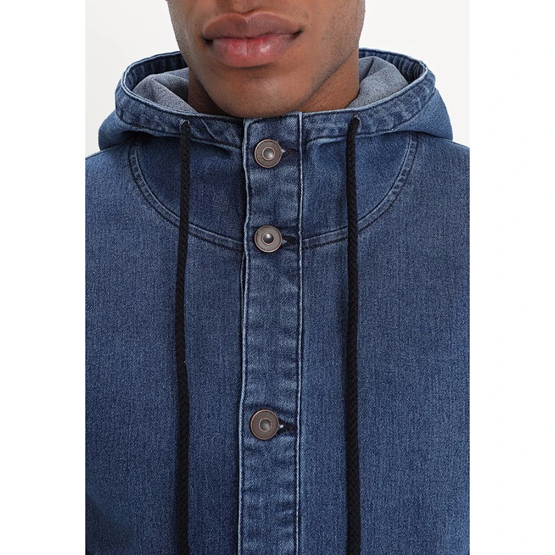 OEM custom men denim velvet corduroy windbreak jacket