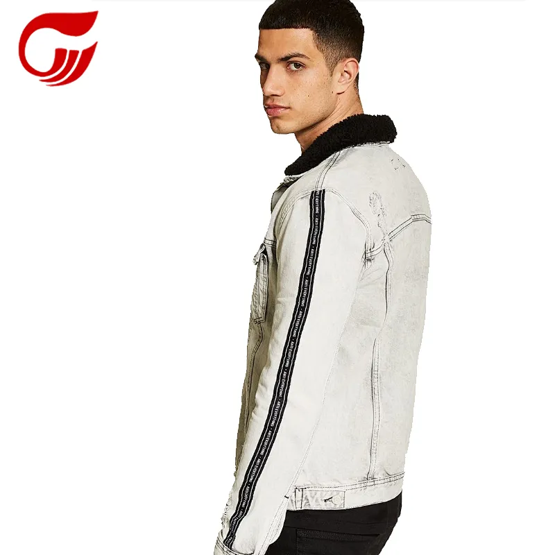 hot sale Grey denim jacket wholesale for man