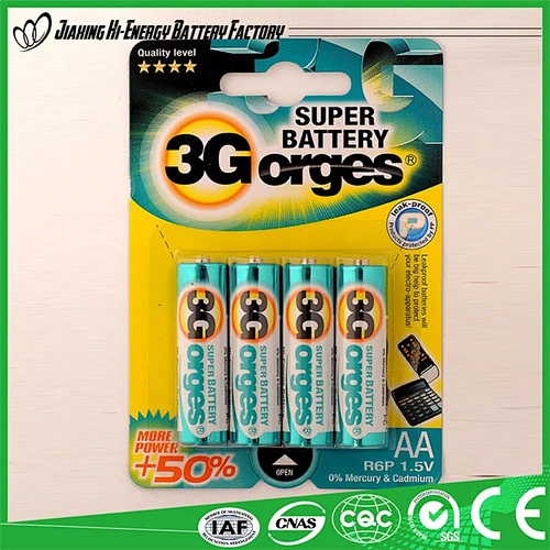 High PerformanDe EffiDient Energy R6P 1.5v AA Dry battery price of dry battery